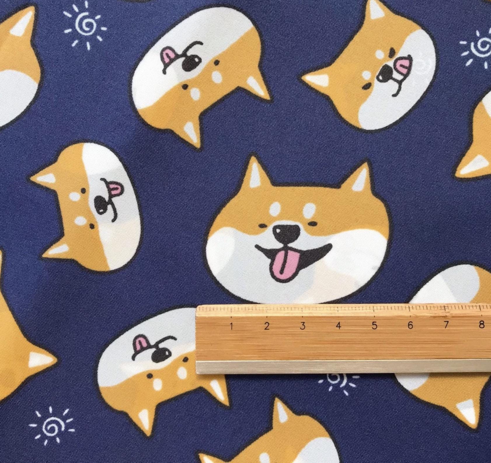 Shiba Inu Lightweight Waterproof Fabric – Easy Wipe Clean – Ideal for Lunch Bags, Pouches, Raincoats - Image 5